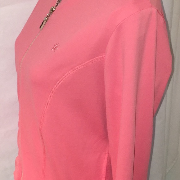 EUC Soft ,Coral workout jacket . Size Small. - Picture 3 of 4